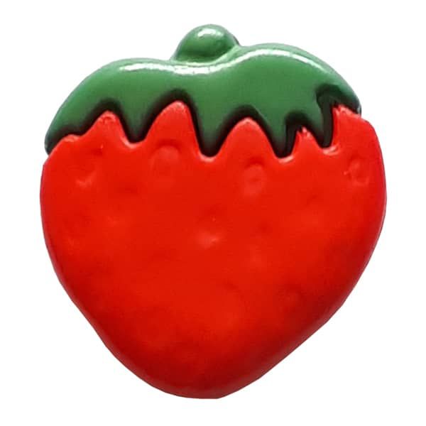Dill Button 15mm - Strawberry