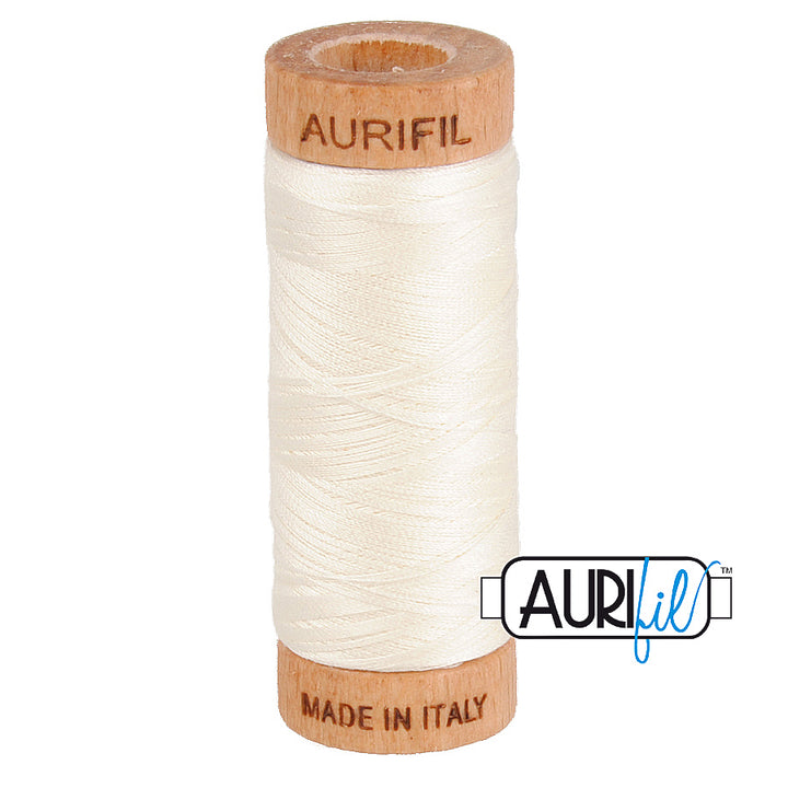 #2026 Chalk Aurifil Cotton Thread