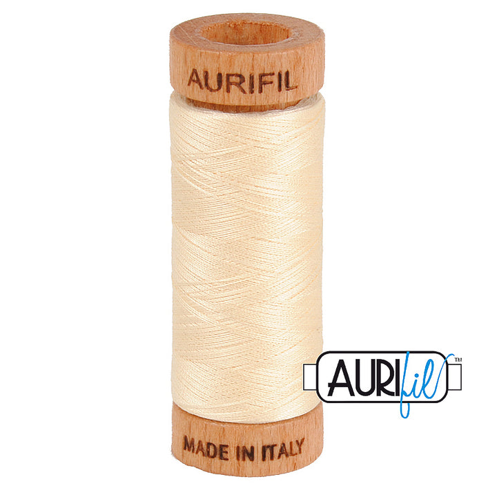#2123 Butter Aurifil Cotton Thread