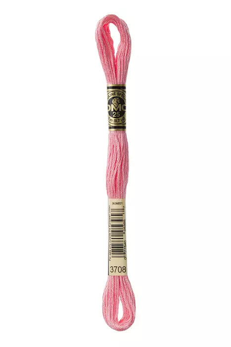 DMC 6 Strand Embroidery Floss - 3708 Azalea