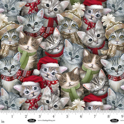 A Purr-Fect Holiday Season - Cat Crowd, Multi - 4065-98