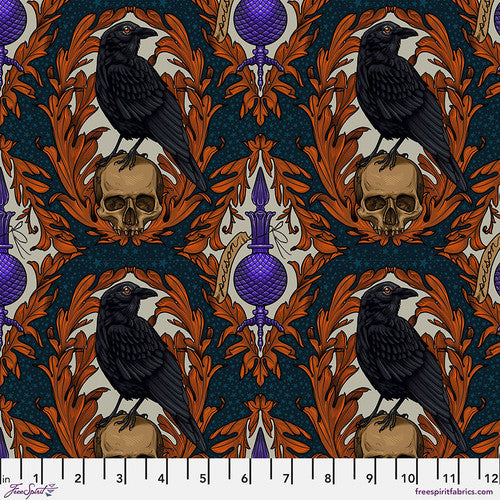 Mystic Moonlight - Crow Damask, Multi - PWRH087.MULTI