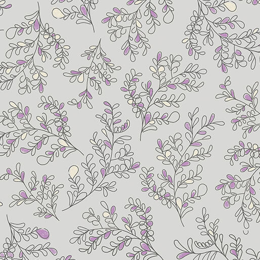 Bee Haven - Leafy Loop, Grey - 16410-08