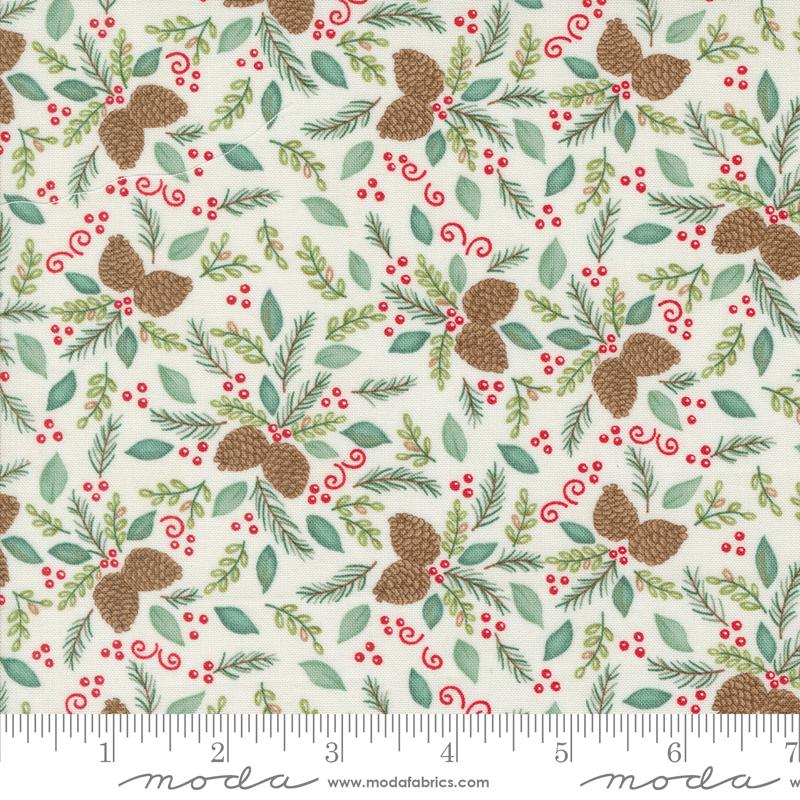 Woodland Winter - Pinecones, Snowy White - 56094-11