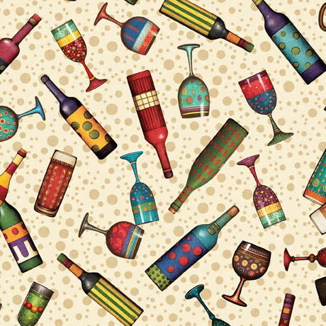 Christmas Party Animals - Drink Toss, Cream - 30407-E