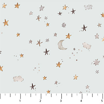 Cotton-Tale - Stars, Gray - 90955-90