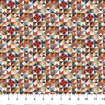 Barn Quilts - Quilt Geo, Beige Multi - DP27318-12