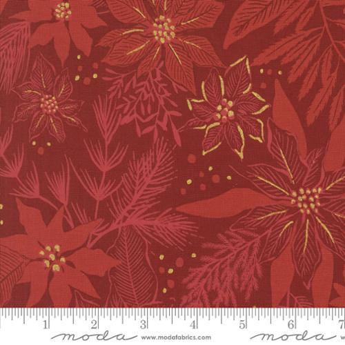 Old World Yuletide -Poinsettia, Crimson - 45623-17M