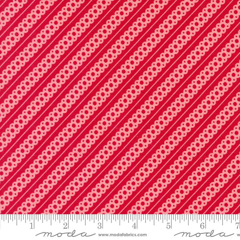 Kitty Christmas - Stripe, Berry - 31205-12