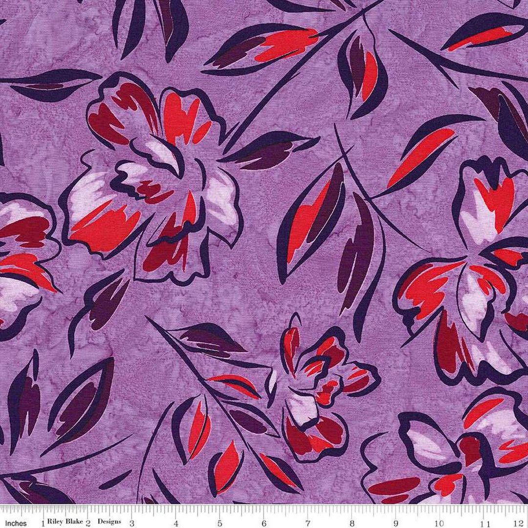 A Nod To Mod - Splash of Grenadine - BT23060-183 - Expressions Batiks