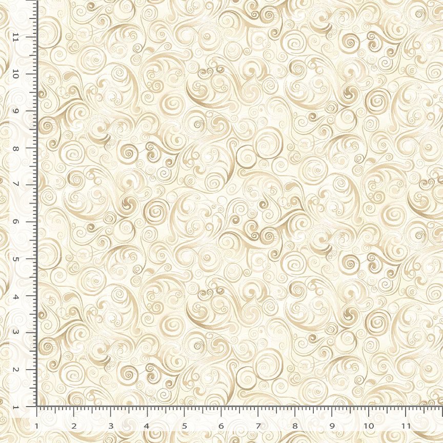 Sonata - Swirls on Music Notes, Cream - MUSIC-CD3096