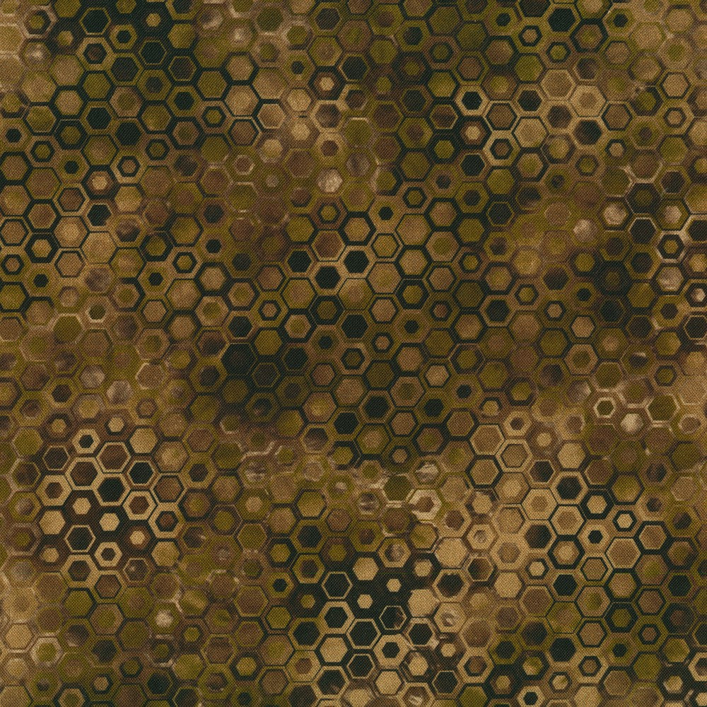 Phantasma - Textured Hexagons, Chestnut - SRKD-22694-342 CHESTNUT