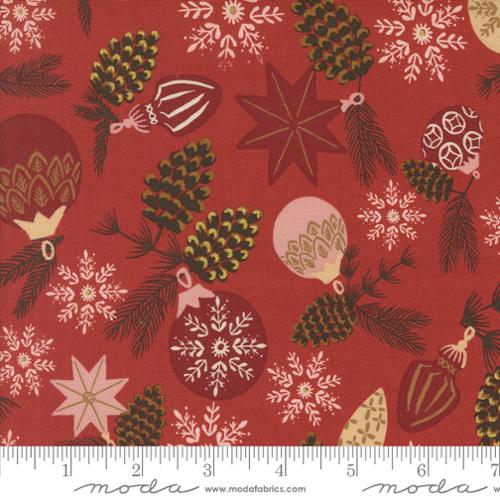 Old World Yuletide - Branch and Baubles, Poinsettia - 45621-18M