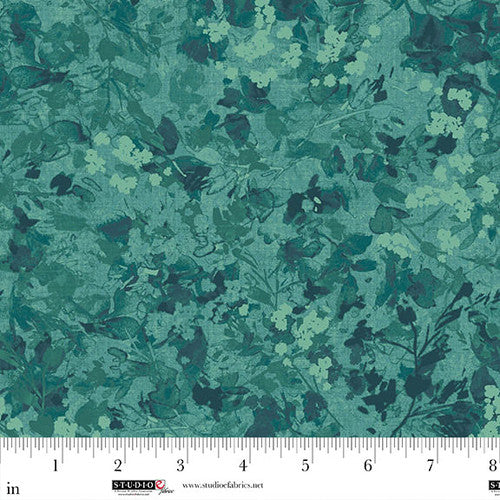 Neighborhood Association - Leaf Texture, Teal Green - 8430-67