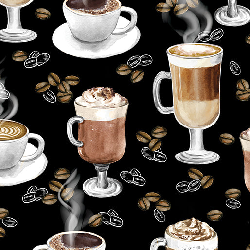 For The Love Of Coffee - It's Coffee Time Black - 14158-12