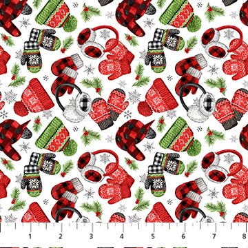 Beary Merry Christmas - Hat Toss, White Multi - 27060-10