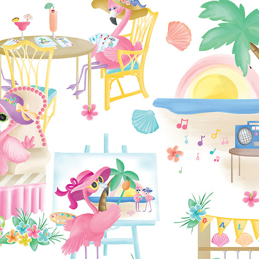 Flamingal Pals - Flamingal Scenic, Multi - 14300-99