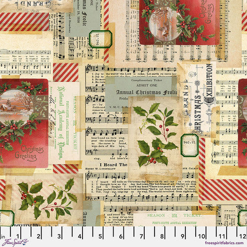 Holidays Past - Holiday Collage Canvas, Multi - CCTH014.Multi