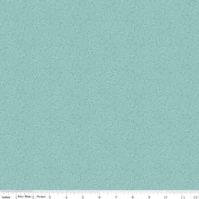 York Fern - Duck Egg Blue - 016668104A - Liberty Fabrics