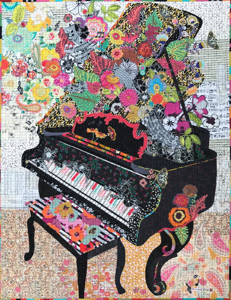 Piano Collage Pattern