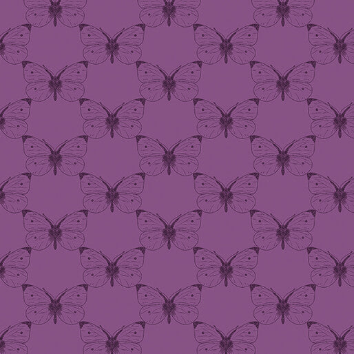 Bee Haven - Etched Cabbage Butterfly, Plum - 16415-65
