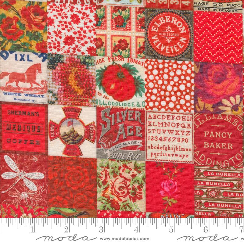 Curated In Color - Patchwork, Red - 7461-12