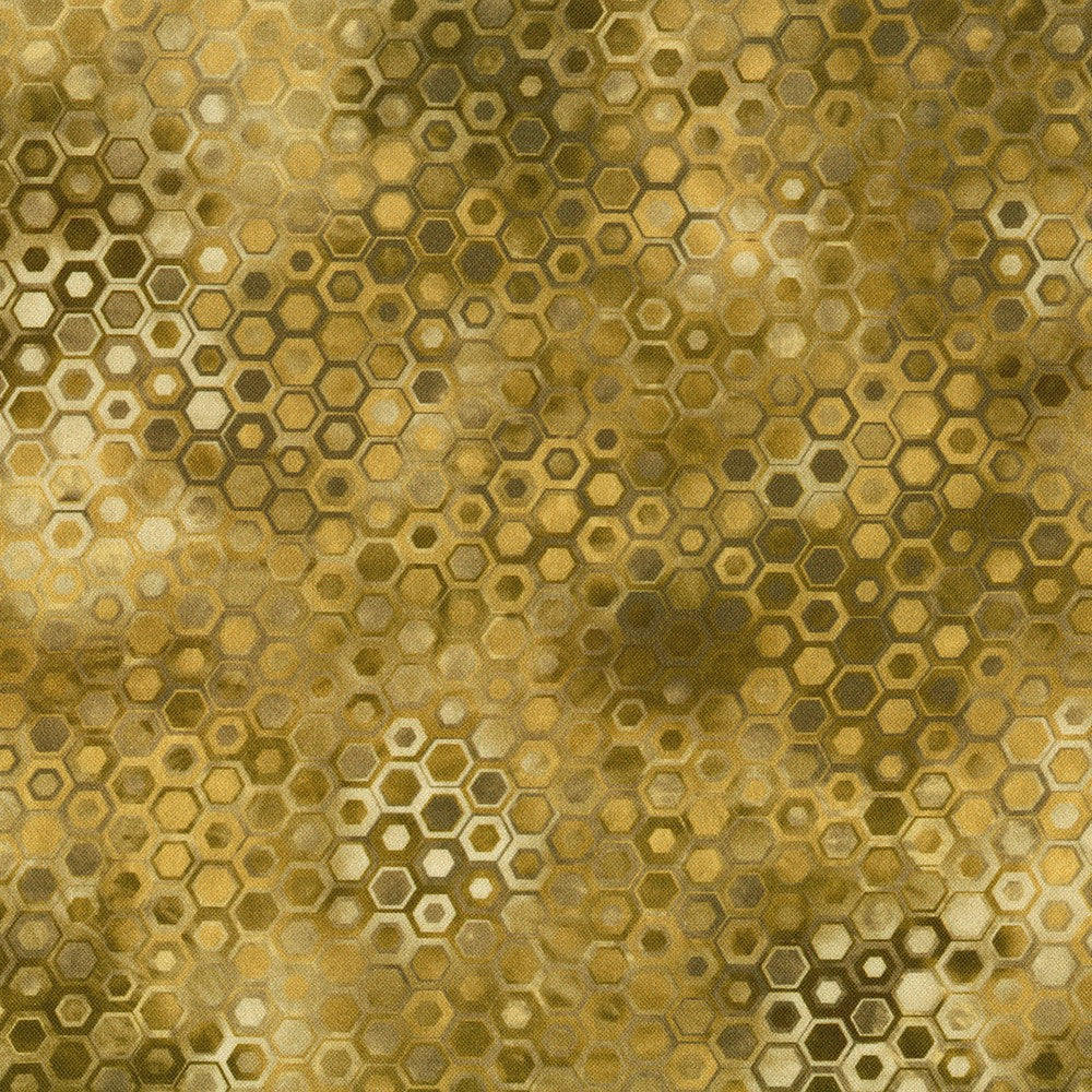 Phantasma - Textured Hexagons, Gold - SRKD-22694-133 GOLD