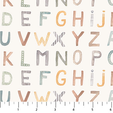 Cotton-Tale - Alphabet, Cream - 90950-11