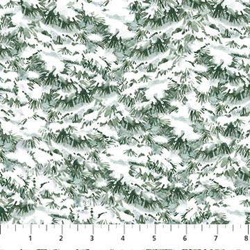 Farmstead Friends - Snowy Trees, White/Green - 26900-10