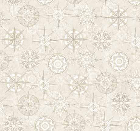 Globetrotters - Compasses, Beige - 30535-E