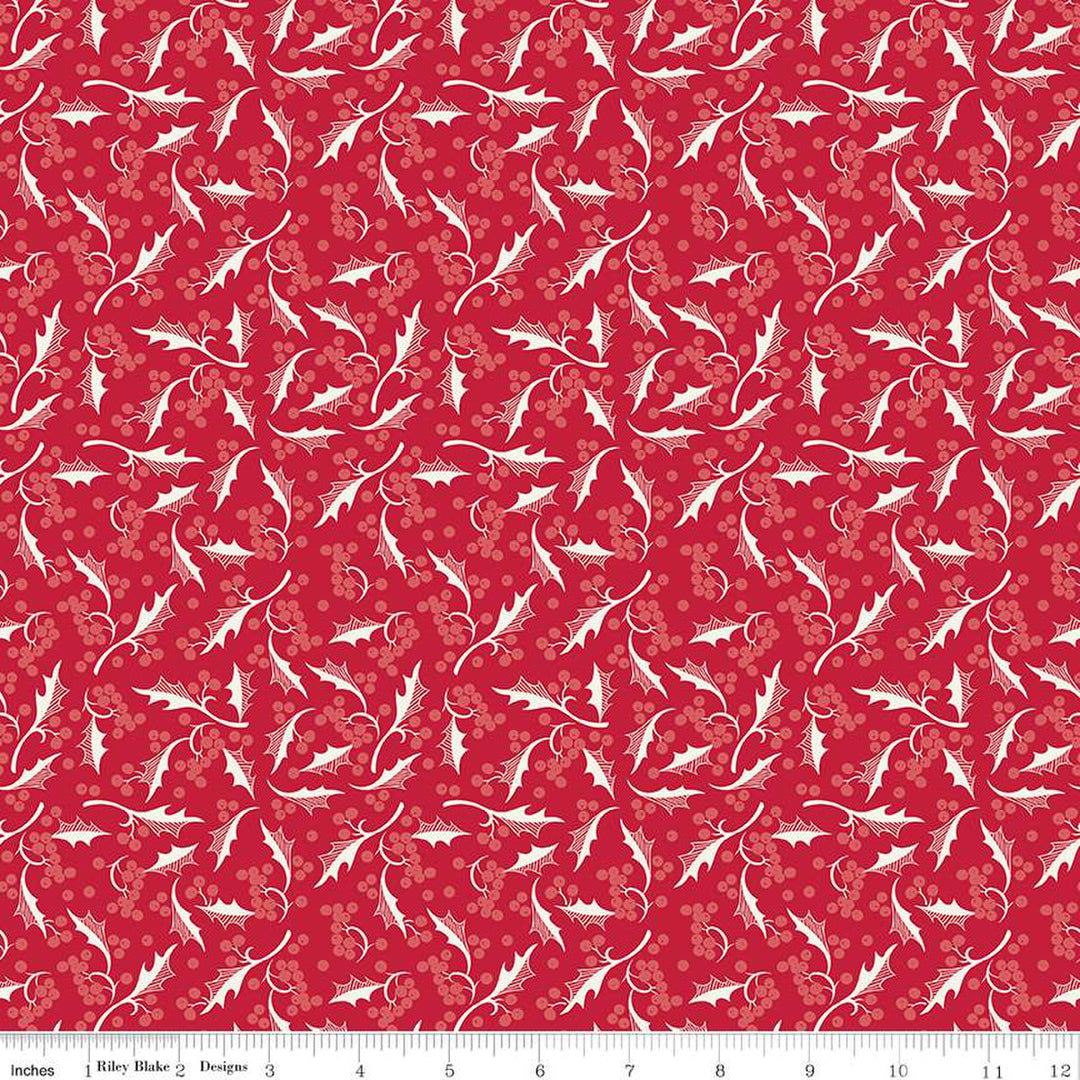 Merry Little Christmas - Holly, Red - C14845-RED