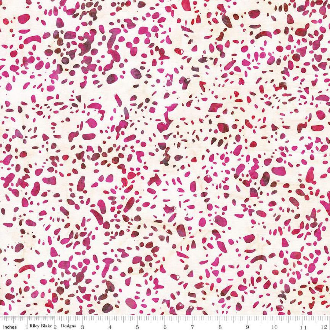 Elementals - Terrazzo, Cranberry Chip - BT21800-125 - Expressions Batiks