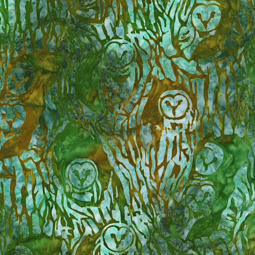 Midnight Owls - Forest - SRK-22842-44 - Artisan Batiks