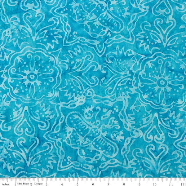 Elementals - Rainbow Brights, Ocean Blue - BT21700-294 - Expressions Batiks