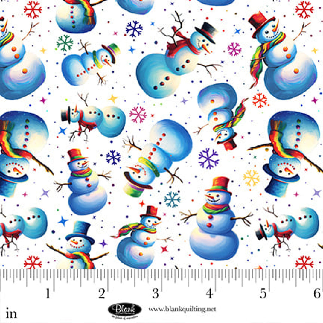 Frostykins - Snowmen w/Snowflakes, White - 4272-01