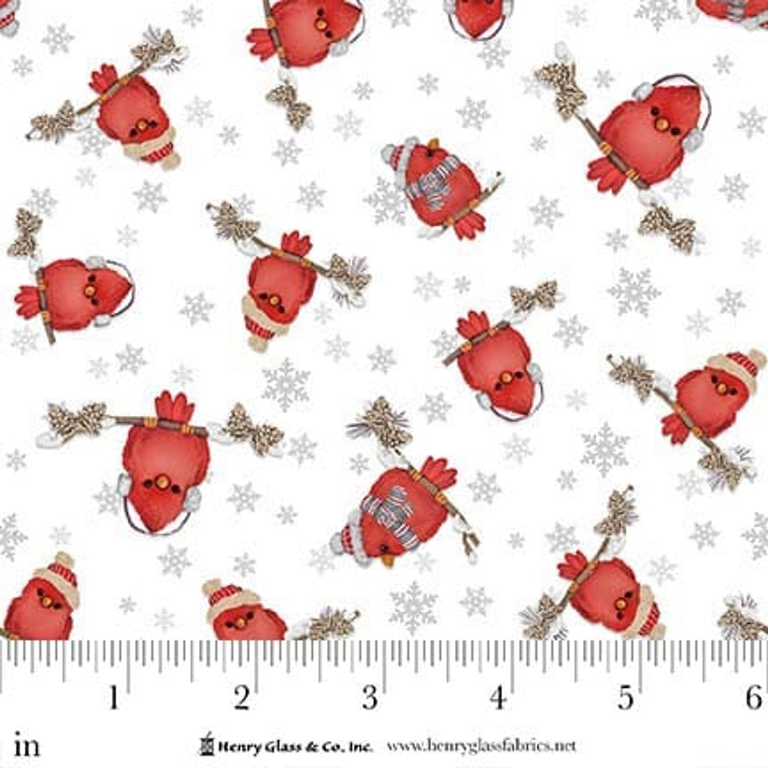 Pinecone Ridge Lodge - Cardinals, White/Red - 2126-08