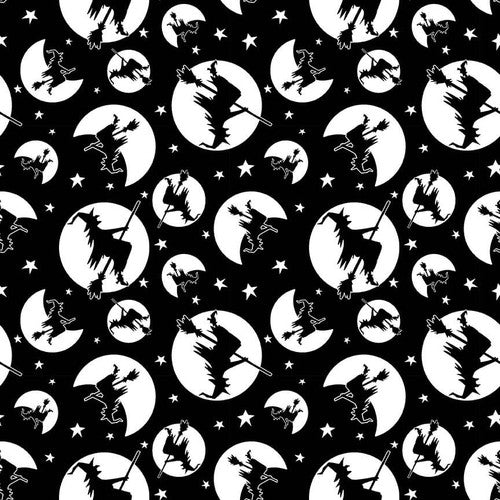 Nights of Olde Salem - Glow - Glow Witch Silhouette - Black 803G-99