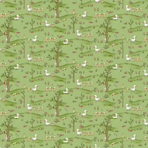 River Romp - Ducks in the Meadow, Green - 864-66