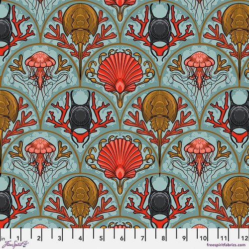 Mariana - Scallops by the Seashore - PWRH079.Aqua