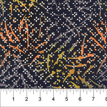 Tablescape - Dots & Branches, Midnight - 83050-49 - Banyan Batiks