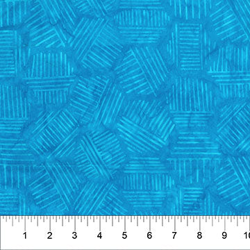 Hexies - Design 1, Caribbean - 81700-61 - Banyan Batiks