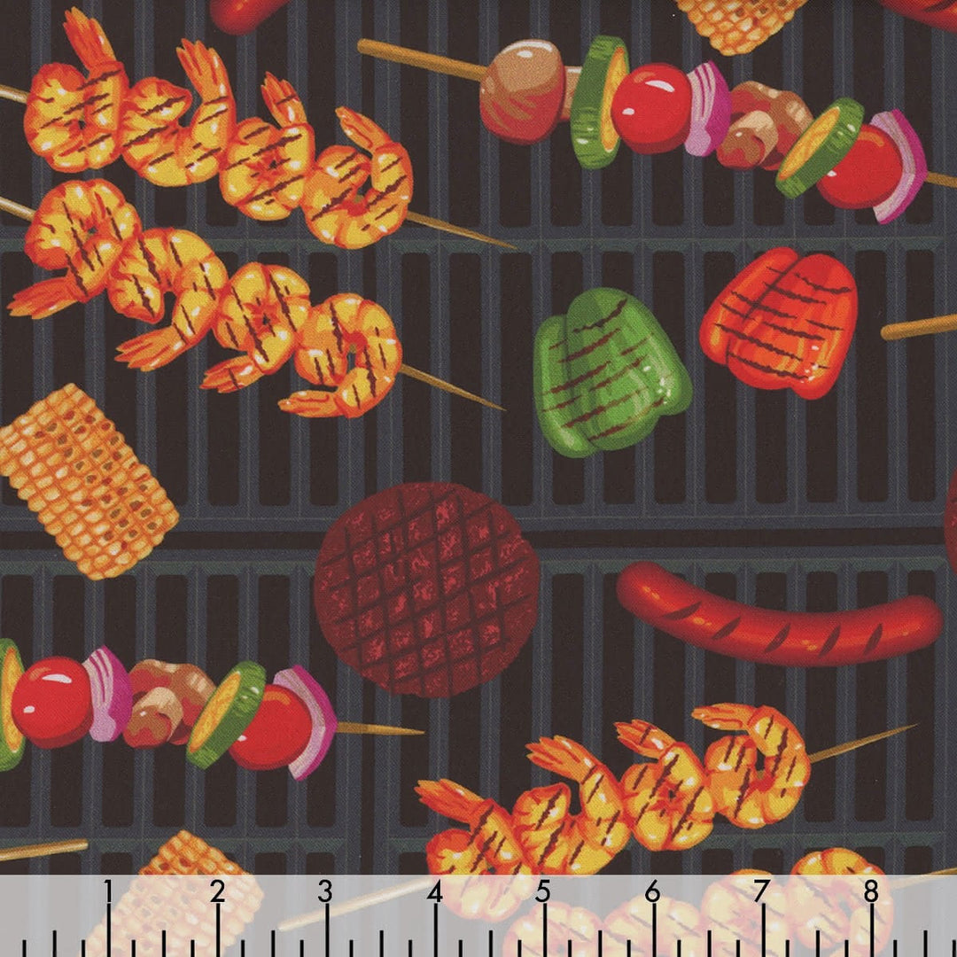 Chillin & Grillin - Grill on Black - 14352-12