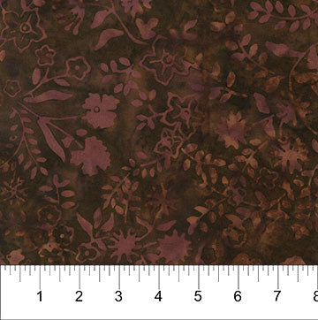 Tablescape - Floral Bouquet, Mocha - 83051-36 - Banyan Batiks
