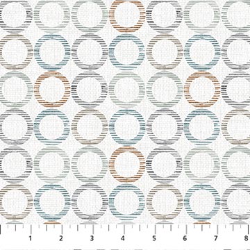 Urban Vibes - Circles, White Multi - 26802-10