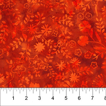 Tablescape - Floral Bouquet, Wild Orange - 83051-59 - Banyan Batiks