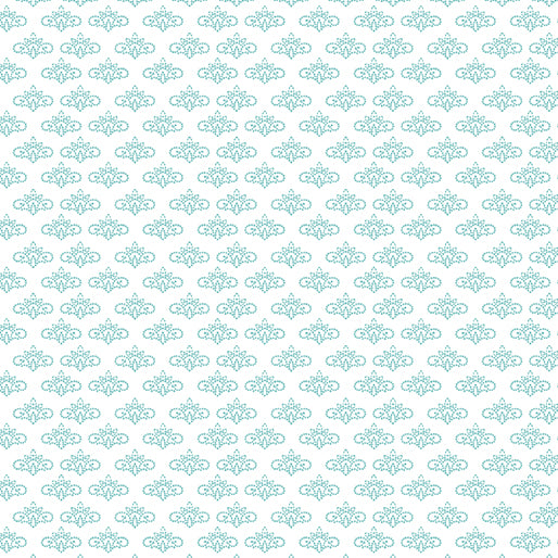 Simply Blessed - Tiny Crowns, White/Turquoise - 16068-91