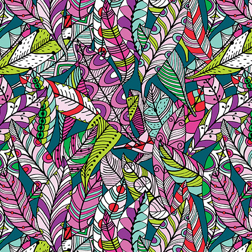 Rooville - Feathers, Teal - 17001-86