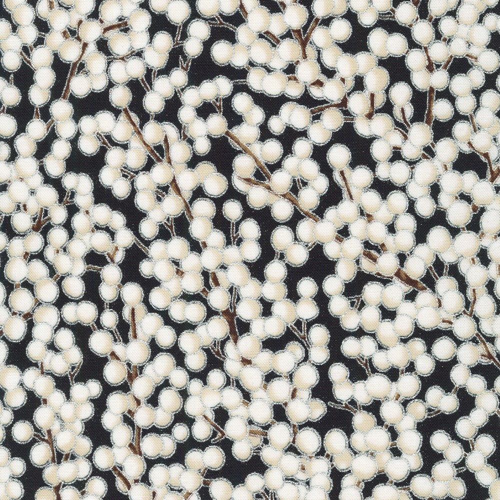Holiday Flourish-Snow Flower - Taupe Color Story, Night - SRKM-21604 - 438