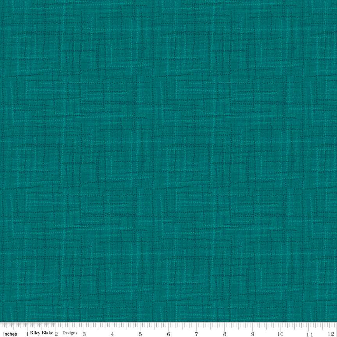 Grasscloth Cottons - Dark Teal - C780