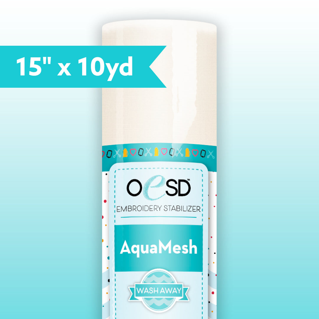 AquaMesh - Wash Away Stabilizer - 15" x 10yds